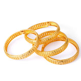 4pcs Arabic Wedding Jewelry Bracelets Dubai Ethiopian Bangles