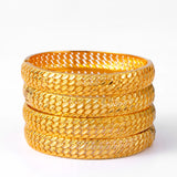 4pcs Arabic Wedding Jewelry Bracelets Dubai Ethiopian Bangles