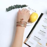 Magnetic Buckle PU Leather Multilayer Charm Bracelet