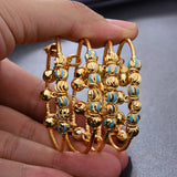 4pcs Dubai Bangles For Child Kid Girl Boy Baby Bracelets Gift
