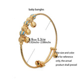 4pcs Dubai Bangles For Child Kid Girl Boy Baby Bracelets Gift
