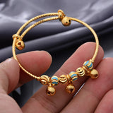 4pcs Dubai Bangles For Child Kid Girl Boy Baby Bracelets Gift