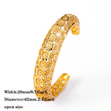 4pcs Dubai Ethiopian Arab Wedding Party Bangle African Jewelry Women