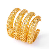 4pcs Dubai Ethiopian Arab Wedding Party Bangle African Jewelry Women