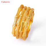 4pcs/lot African Middle Eastern Arabic Dubai Bangle Bracelet for Women Wedding