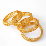 4pcs Dubai Bangles for Women Ethiopian Bangles Middle East Wedding Jewelry