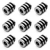 4pcs Stainless Steel Large Hole Spacer Beads Charms 4mm Hole DIY Jewelry Making