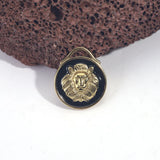 4pcs Stainless Steel Gold Lion Earring Charms 3D Pendant