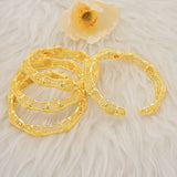 4pcs/lot Women's Bangles Indian African Dubai Bracelets Brazilian Bangles