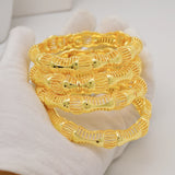 4pcs/lot Women's Bangles Indian African Dubai Bracelets Brazilian Bangles