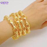 4pcs/lot Women's Bangles Indian African Dubai Bracelets Brazilian Bangles