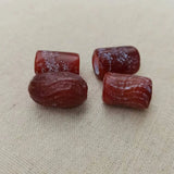 Natural Red Old Agate Dzi Ancient Beads Classic Horn Hole Precious Accessories