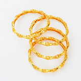 4pcs Nigerian Wedding Jewelry Dubai Bangles Ethiopian Bangles & Bracelets