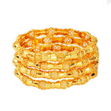 4pcs Nigerian Wedding Jewelry Dubai Bangles Ethiopian Bangles & Bracelets