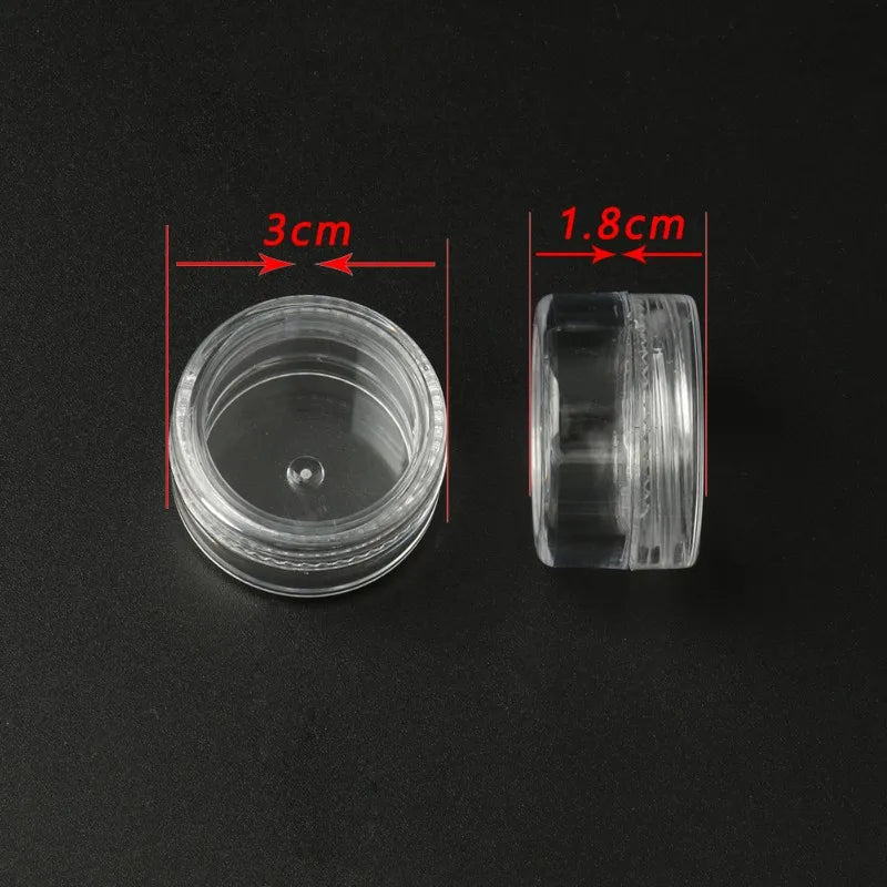 4pcs Plastic Jewelry Box Portable Storage Container Earring Beads Case