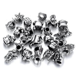 4pcs Stainless Steel 5mm Hole Slider Animal Beads Charms for Pando Bracelet