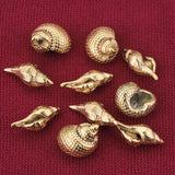 4pcs Stainless Steel Conch Beads Charms Pendant Connectors DIY Necklace Earrings