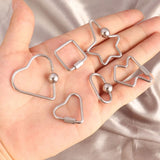 4pcs Stainless Steel Star Screw Clasps DIY Jewelry Making Chain Lock Hook