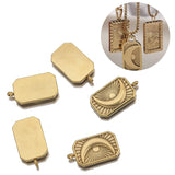 4pcs Stainless Steel Sun Moon Charms Pendant for DIY Jewelry