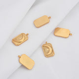 4pcs Stainless Steel Sun Moon Charms Pendant for DIY Jewelry