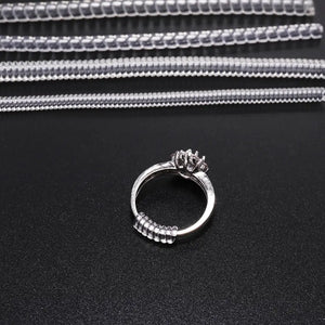 4pcs Transparent Ring Size Adjuster Guard Reducer Resizing Tools