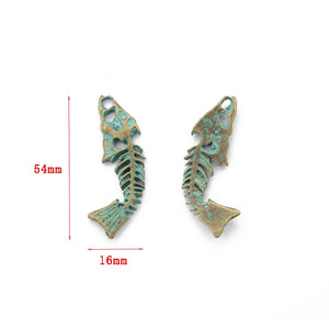 Vintage Patina Bronze Round Pendant Charms For Necklace Jewelry Making