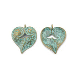 Vintage Patina Bronze Round Pendant Charms For Necklace Jewelry Making
