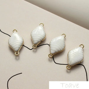 4pcs Water Ripple Double Hanging Earring Material DIY Accessories