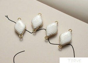 4pcs Water Ripple Double Hanging Earring Material DIY Accessories