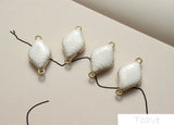 4pcs Water Ripple Double Hanging Earring Material DIY Accessories