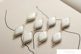 4pcs Water Ripple Double Hanging Earring Material DIY Accessories