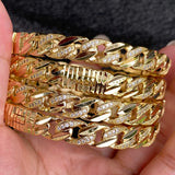 Dubai Africa Bangles for Women with Rhinestones Saudi Arabia Bracelets