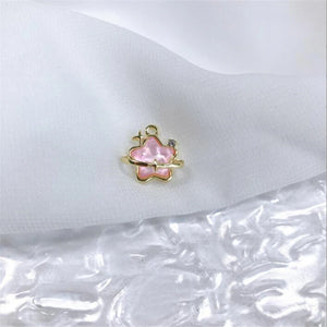 4pcs/lot Crystal Star Charms Connectors for DIY Earrings Necklace Pendant