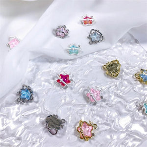 4pcs/lot Crystal Star Charms Connectors for DIY Earrings Necklace Pendant