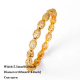 4pcs Women's Wedding Bracelets Dubai Ethiopian Bangles Middle East African