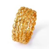 4pcs Dubai Wedding Jewelry Ethiopian Bangles & Bracelets