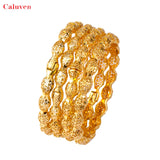 4pcs Women's Wedding Bracelets Dubai Ethiopian Bangles Middle East African