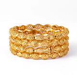 4pcs Women's Wedding Bracelets Dubai Ethiopian Bangles Middle East African