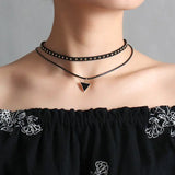 4pcs/lots Choker Necklace Leather Jewelry for Women