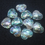4pcs Abalone Shell Heart Cabochons 20mm Mother of Pearl Beads for DIY Jewelry