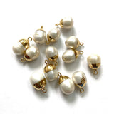 4pcs Natural Freshwater Baroque Pearls DIY Charm 10-17mm