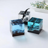 4pcs DIY Silicone Pendant Mold Resin Casting Mould Craft Tool Epoxy Cube Molde