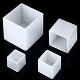 4pcs DIY Silicone Pendant Mold Resin Casting Mould Craft Tool Epoxy Cube Molde