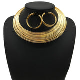 Europe Metal Collar Choker Necklace Punk Wide Alloy Collars Statement Necklace