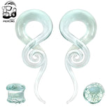 Glass Jellyfish Ear Plugs Spiral Ear Piercing Kit