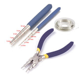 4pcs Wire Winding Rods Set Round Nose Pliers Copper Wire DIY Jewelry