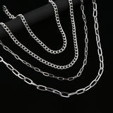 4pcs Layer Chain Necklace Multilayer Clavicle Women Choker Gothic Punk Jewelry