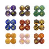 4pcs Tiger Eye Stone Reiki Healing Set 25mm