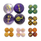 4pcs Tiger Eye Stone Reiki Healing Set 25mm