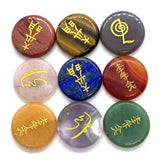 4pcs Tiger Eye Stone Reiki Healing Set 25mm
